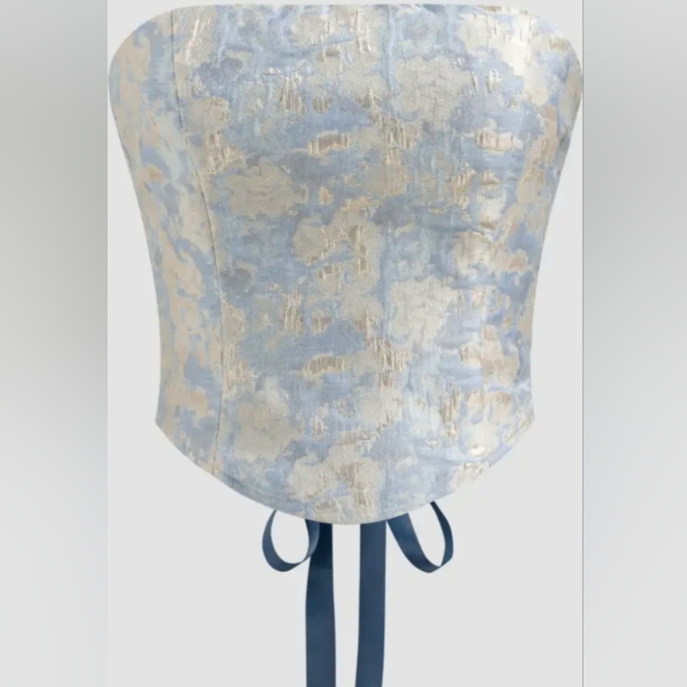 NWOT Cider Light Blue Corset